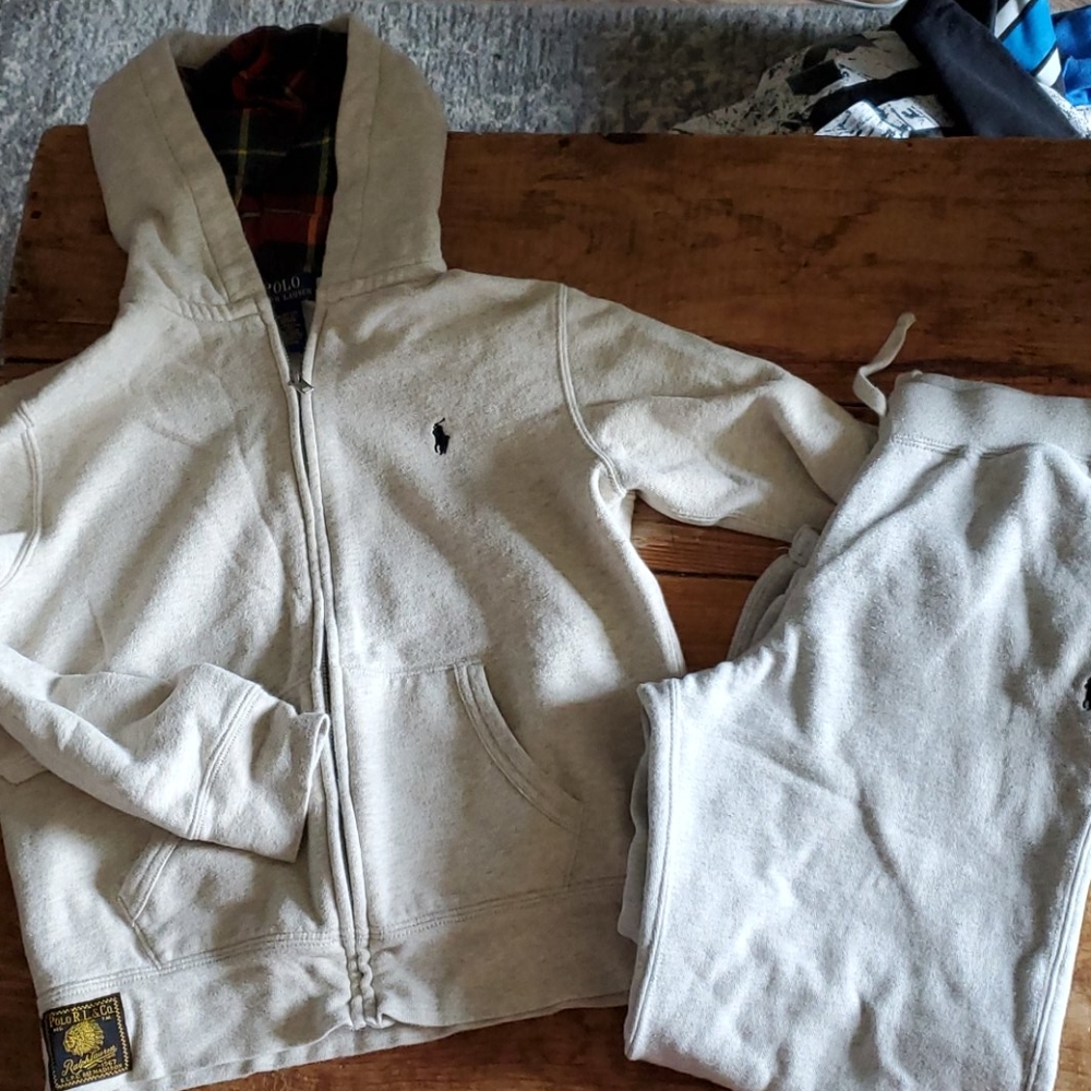 Ralph Loren Polo Sweatsuit 10 12 Medium
